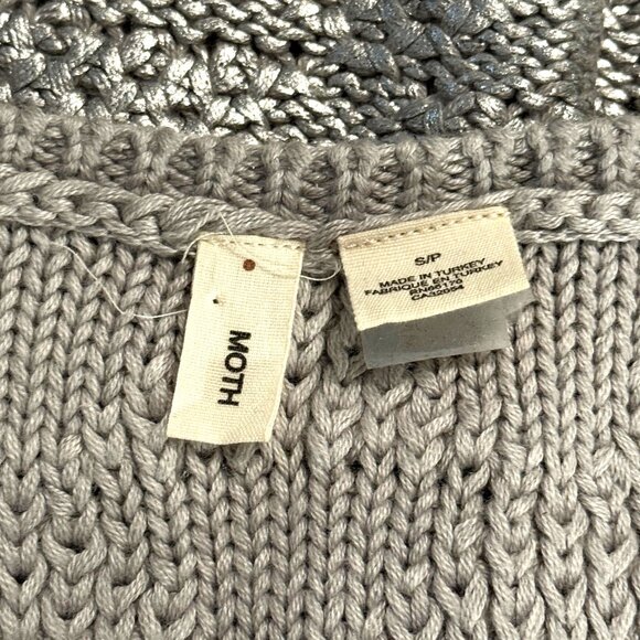 Anthropologie Womens Moth Sana Foiled Sweater Knit Tank Small Sleeveless - Picture 9 of 10